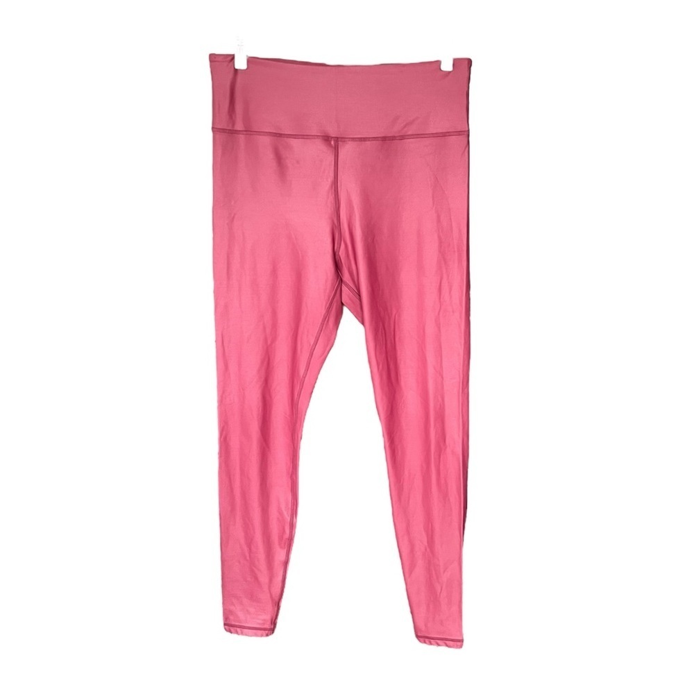 Zyia Active - Red Metallic Light N Tight High Rise Full Length Leggings Sz 14-16 - Picture 3 of 9